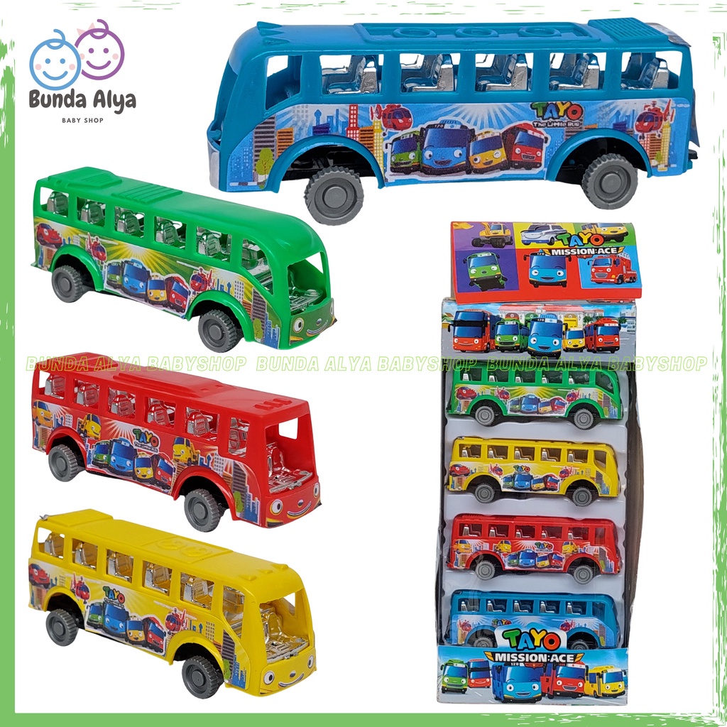 Mainan Anak The Little Bus Isi 4 The Little Bus Mainan Mobil Mobilan Anak Toys Trendy Bis Warna Mainan Anak Laki