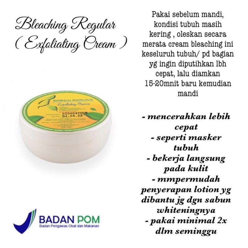 bleaching reguler bimbalo bapalalo