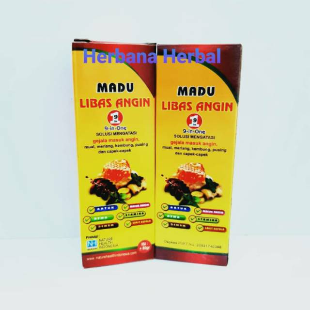 Madu Libas angin 9 in 1 80 ml obat masuk angin mual muntah diare