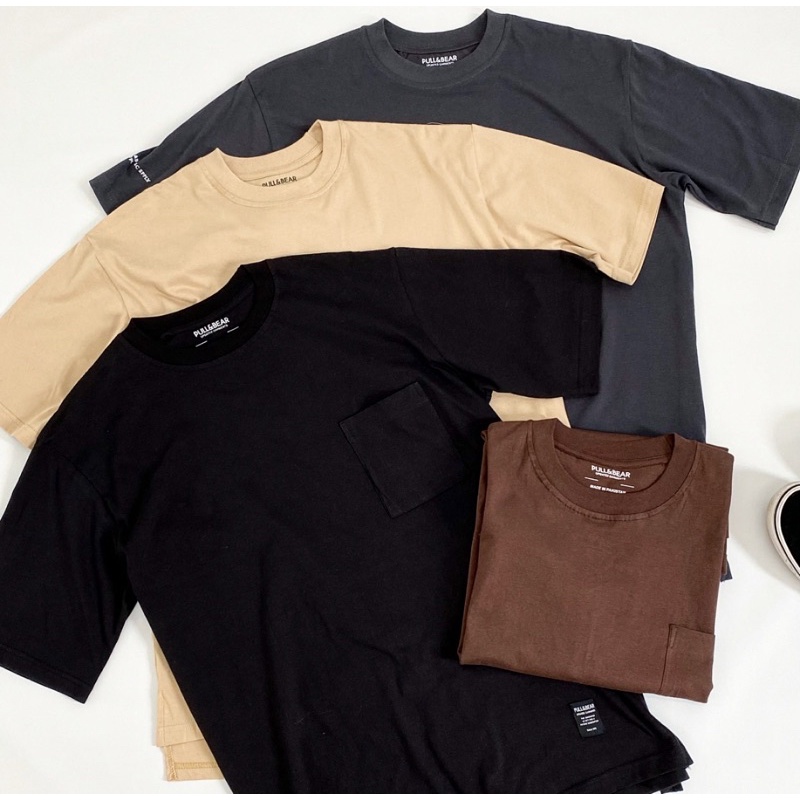 Kaos PB Oversize Cotton Pocket Tees (4 Colours)