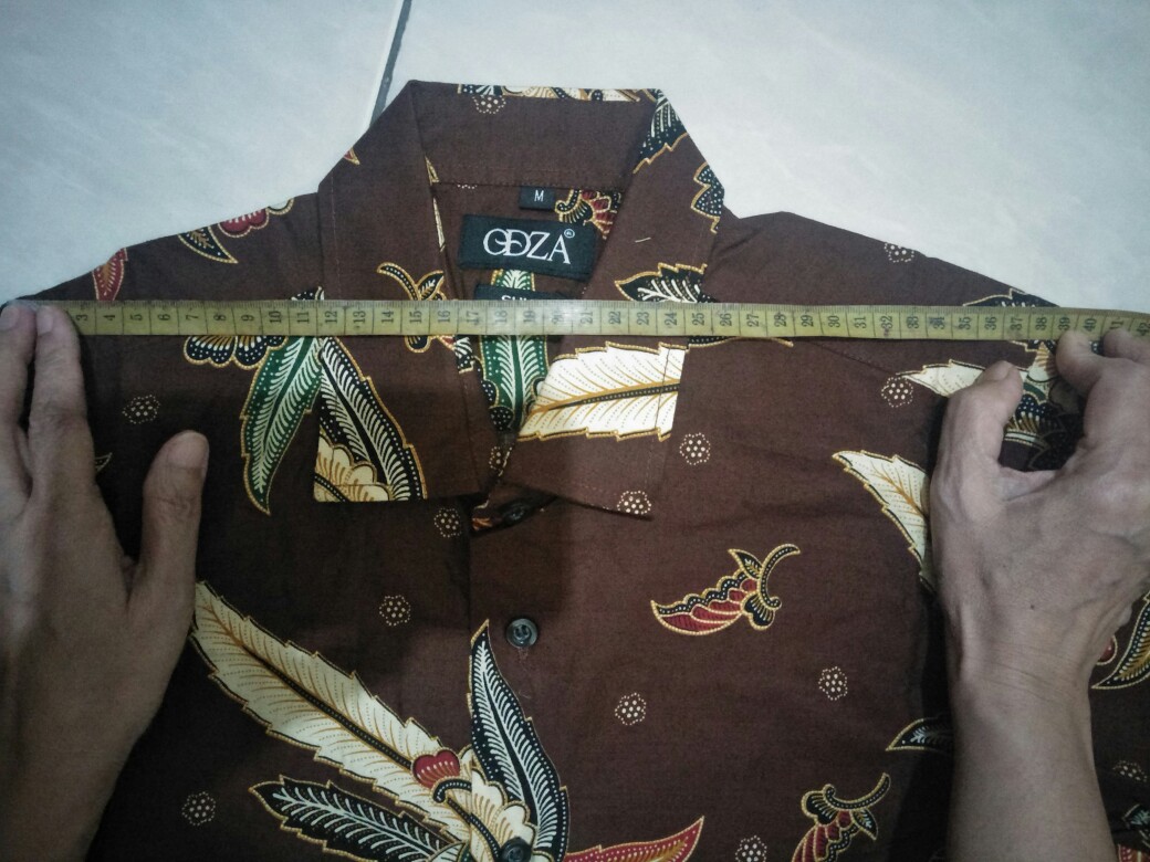 Odza Kemeja Batik Lengan Panjang Motif Modern Baju Atasan Batik Pesta Pria