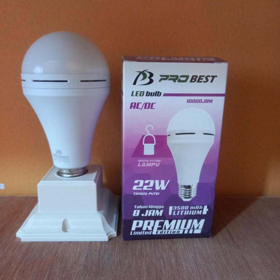 LAMPU EMERGENCY LED PROBEST 10W 15W 18W 22W BOHLAM LED AC/DC