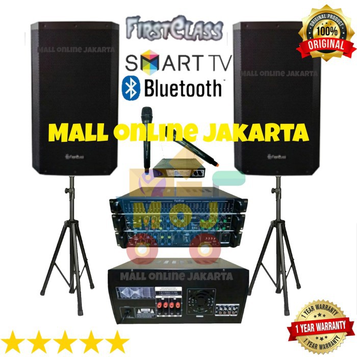 Paket karaoke sound system firstclass 15 inch fc a4000 outdoor