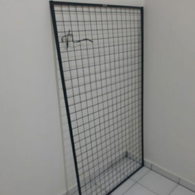 Wiremesh 90x150cm + H5 Wall Hitam Kawat Ram Dinding Wire Grid