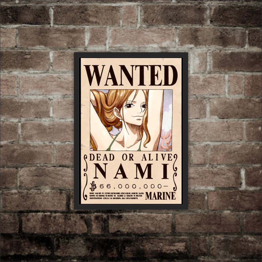 Poster Anime one piece wanted Hiasan Dinding Kamar wall decor-9