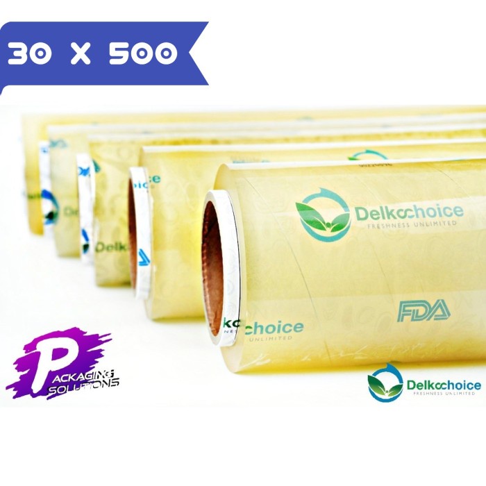 ☑Terbaru PLASTIK FOOD WRAP / CLING WRAP - DELKOCHOICE GREEN ECONOMICAL 30CM