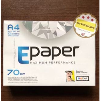 

Segera Beli Kertas HVS A4 70gsm EPAPER 210 X 297 mm Diskon