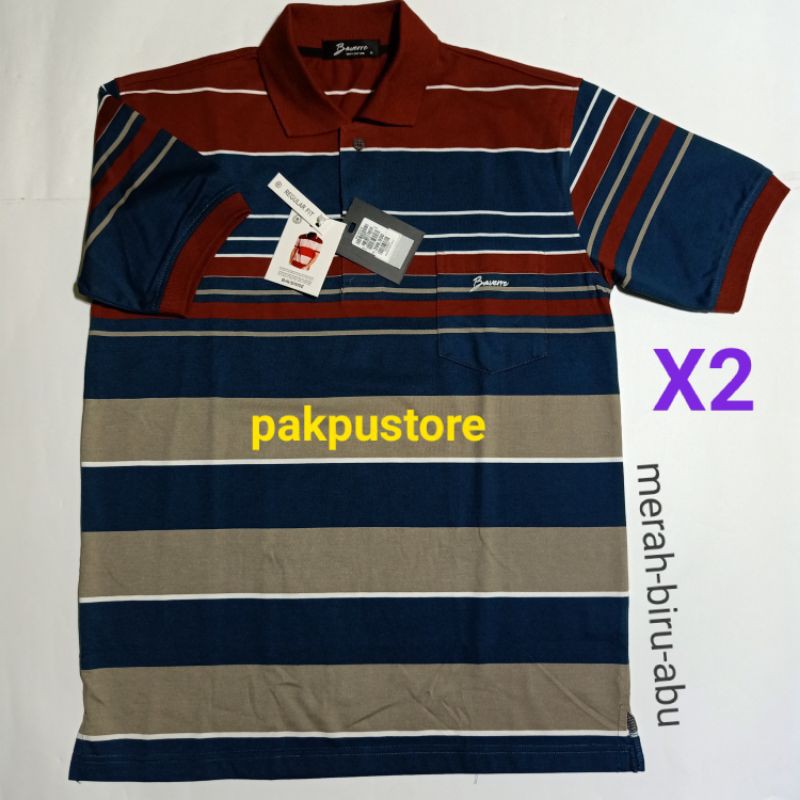 Kaos Polo Pria Merk BAVERRE Original