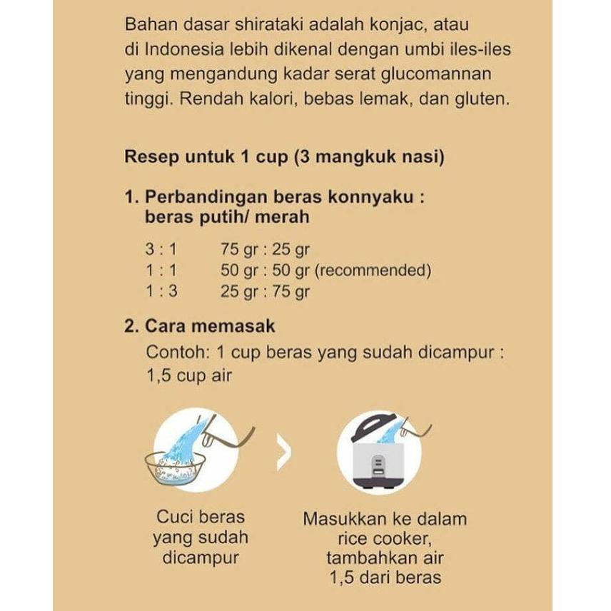 

WPY BERAS SHIRATAKI | SHIRATAKI RICE 500gr BERAS KONNYAKU RICE 500gr✺ (Laris)[Bayar ditempat] ➝