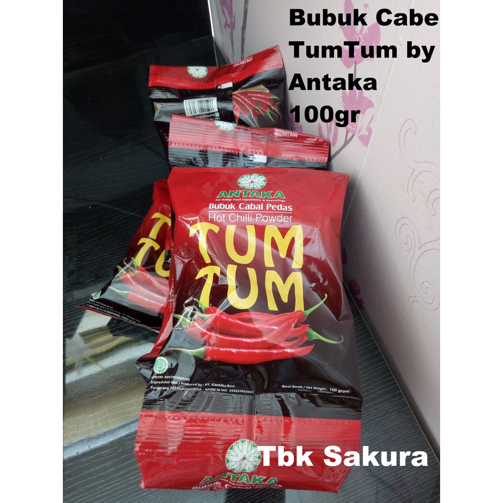 

antaka Tumtum bubuk Cabe / Bubuk Cabai 100gr