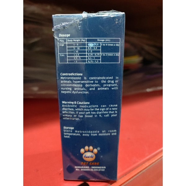 pet metronidazole diarrhea medication