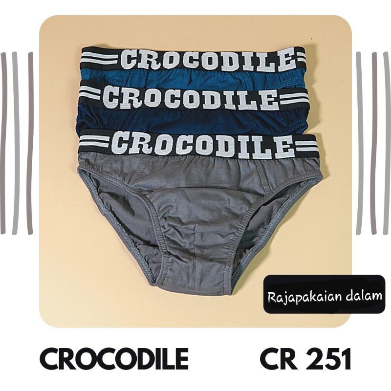 Celana dalam pria Crocodile 251 Harga 3 PCS