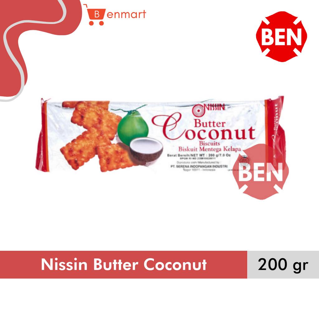 

Nissin Butter Coconut 200g 200gr 200 g gr Biskuit Mentega Kelapa Kotak