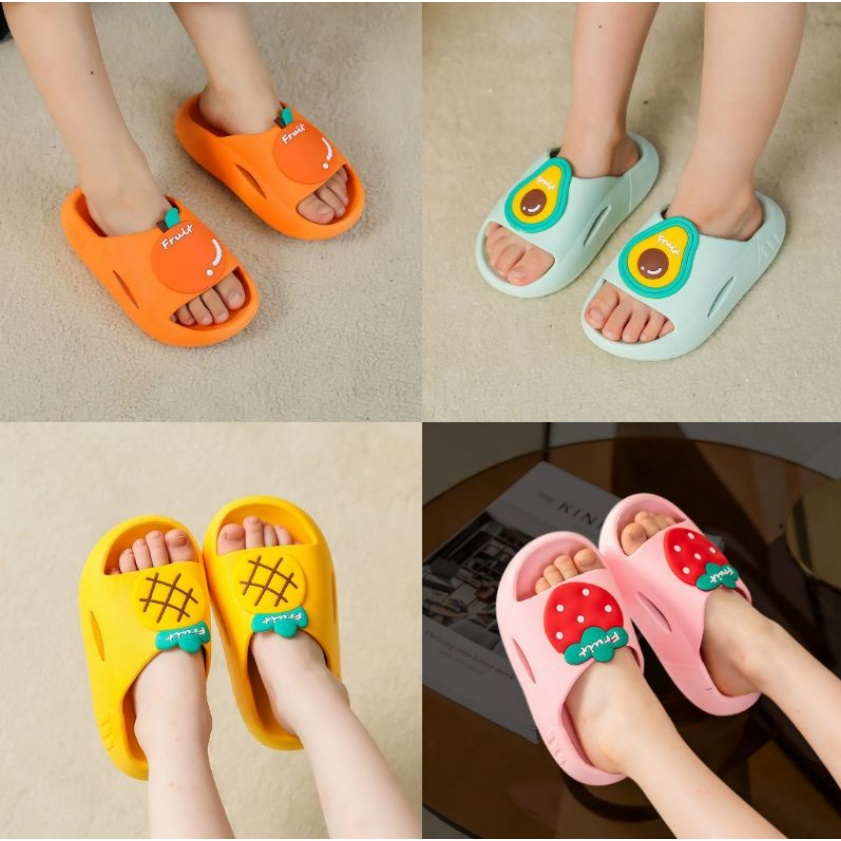 Import High Quality Sandal Anak 2 - 6 Tahun Sendal Model Buah Santai Bahan Karet Nyaman Lembut CBKS VC