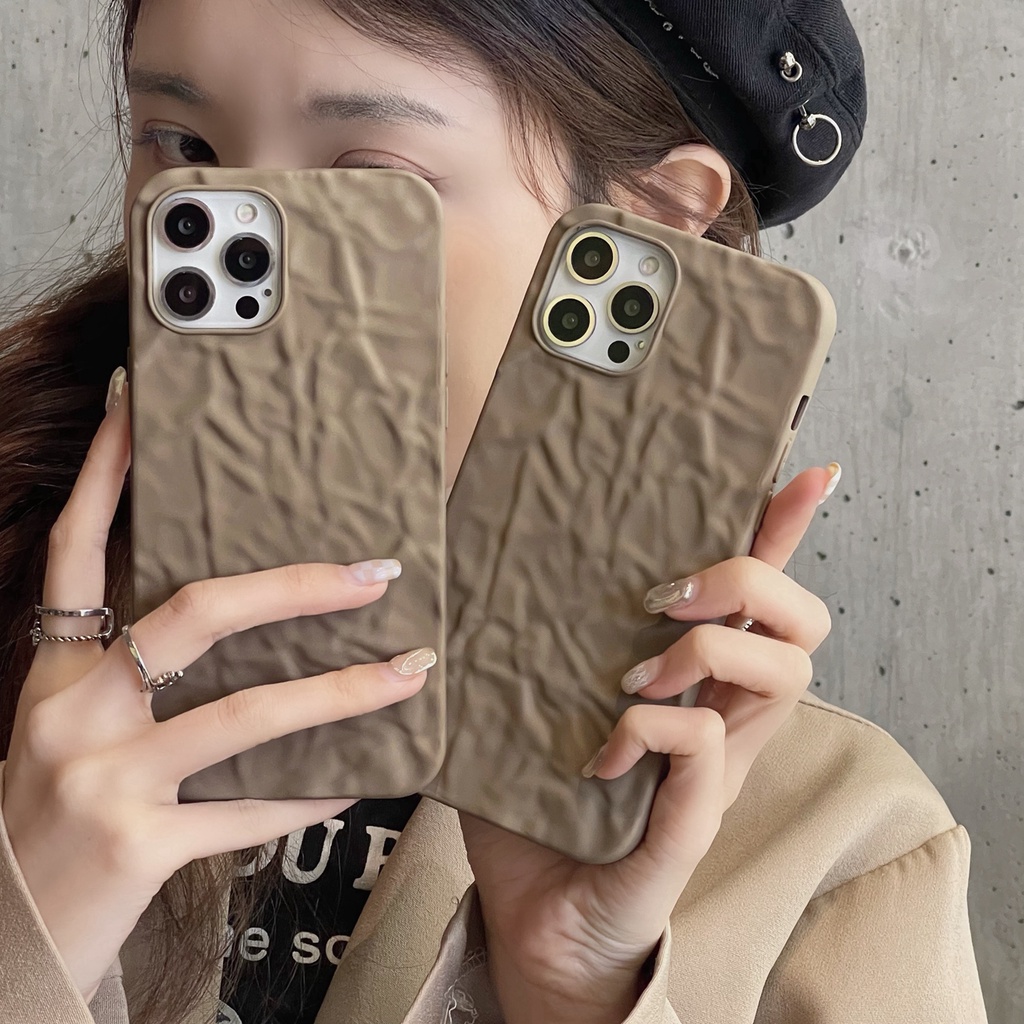 Soft Case Motif Kertas Timah Kopi Shockproof Untuk Iphone 13 12 11 Pro Max 8 + 7 Plus X Xs Max Xr X