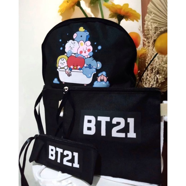 [BISA COD] Tas BT21 3 in 1 Tas BT21 tas ransel BT21