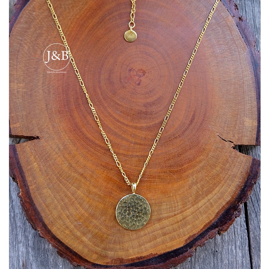 Kalung fashion wanita pendant koin getok necklace 6.11 silver perak 925