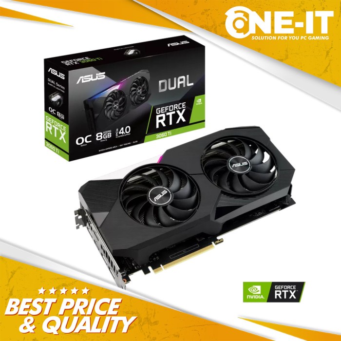 VGA ASUS Dual GeForce RTX 3060 Ti OC 8GB GDDR6 LHR