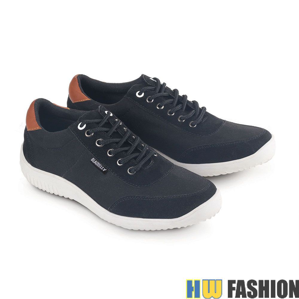 Blackkelly - BCL 465 Sepatu Olahraga Pria HITAM murah original cibaduyut keren