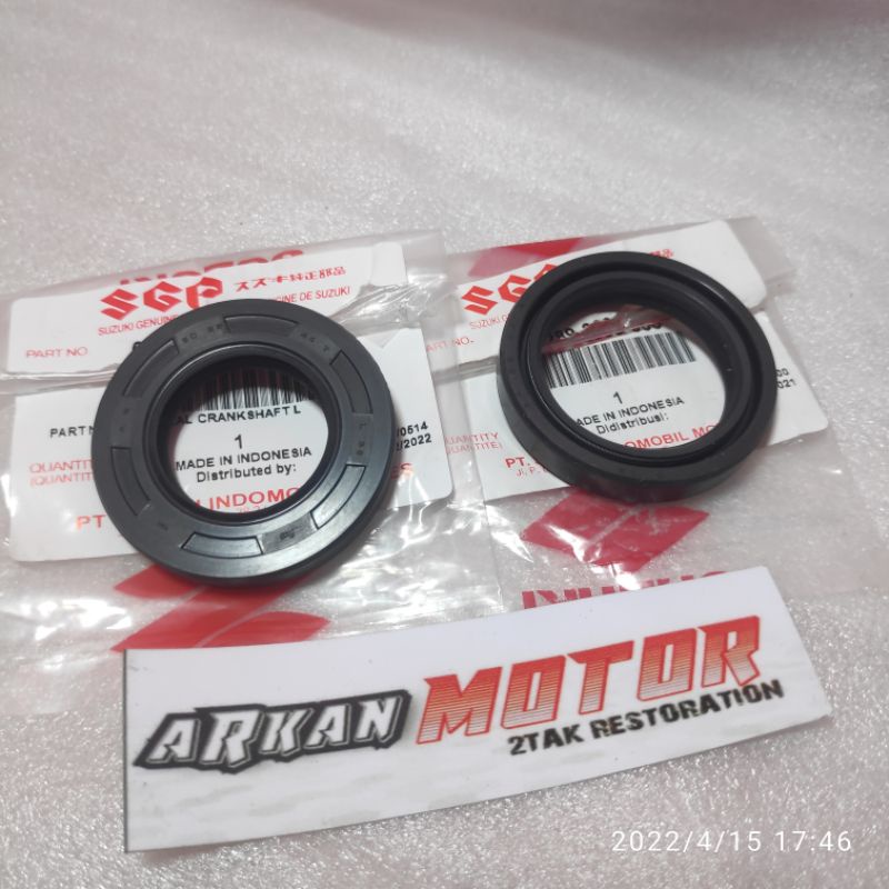 SEAL SIL KRUK AS SET KIRI KANAN SATRIA 2TAK HIU LUMBA ORIGINAL