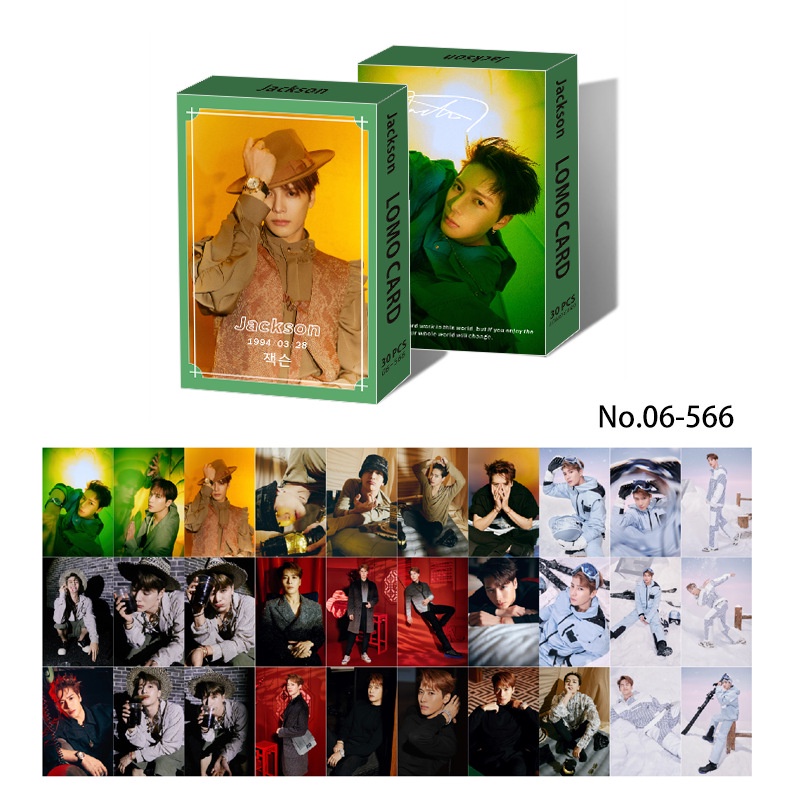 30pcs / Kotak Kartu LOMO Foto Album GOT7 JACKSON