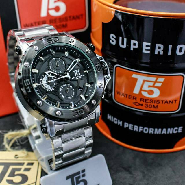 Jam Tangan Pria T5 H3702 T5 H 3702 original chronograph free box