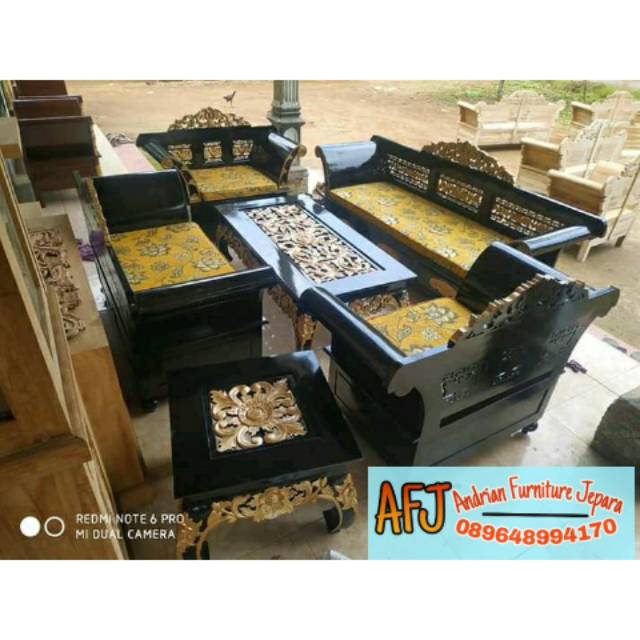 Kursi tamu minimalis kursi tamu Madura dari kayu jati