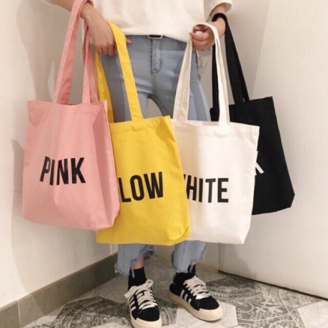 Totebag / Tas Fashion Wanita / Tas Serbaguna &quot;Black/White/Pink/Yellow&quot;