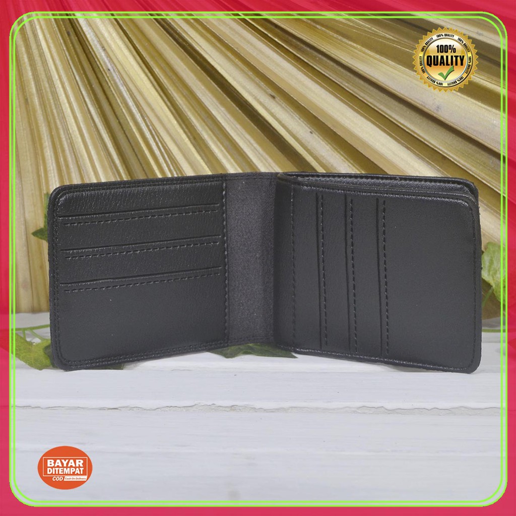 Terbaru !! Dompet Pria Lipat Tiga Kulit PVC kasual COD