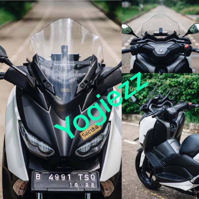 Winshield bubble sectbill xmax winshield xmax sectbill carbu windshield double gradation visor xmax
