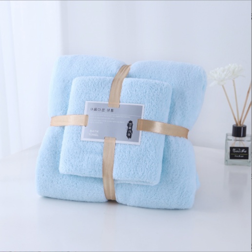 HANDUK MANDI SET 2IN1 / HANDUK SET 2IN1 IMPORT  COTTON TOWEL IMPORT MURAH / HANDUK SULTAN 1 SET ISI 2 PICS AKSESORIS SOVENIR PERNIKAHAN