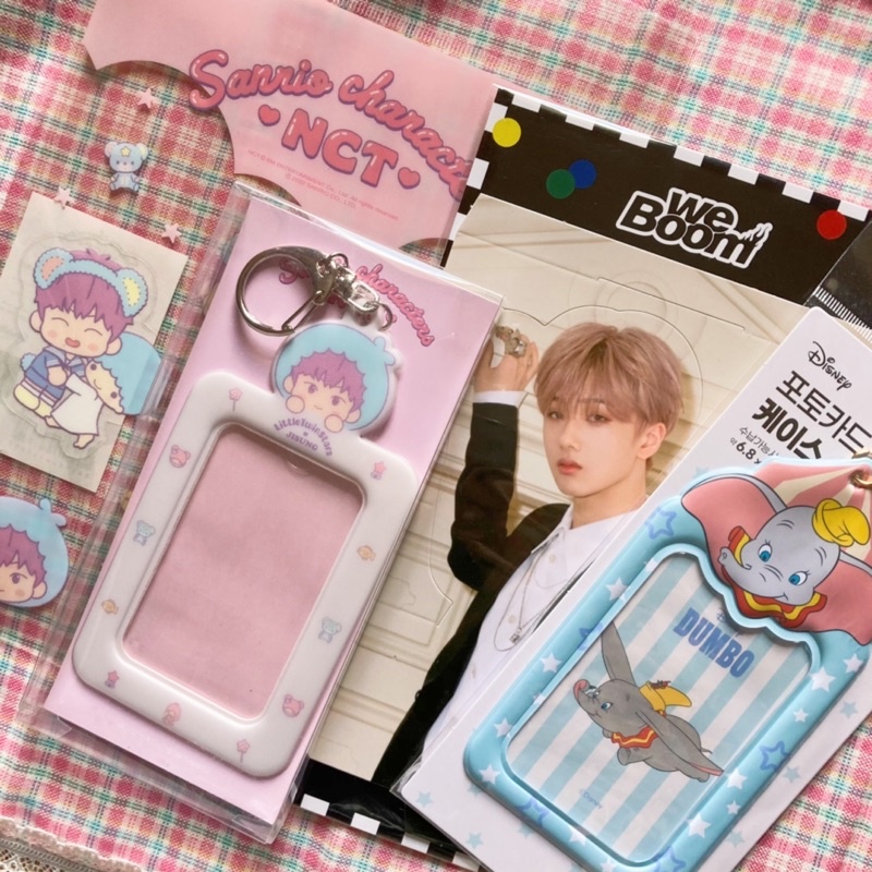 Jual Sanrio Daiso Photo Card Holder Disney Clear Sticker We Boom