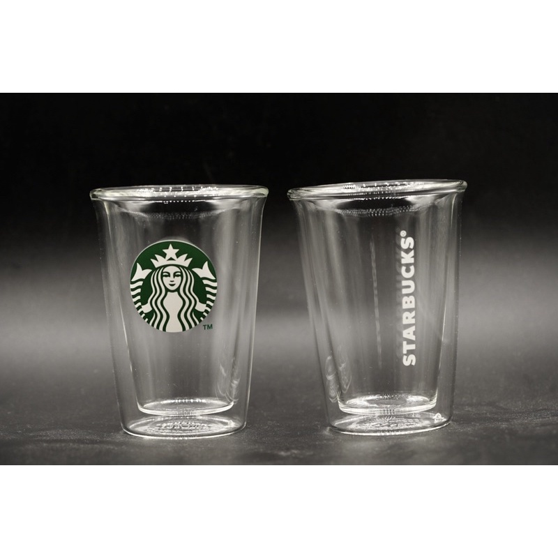 Starbucks Glass Gelas Double Wall Picollo Togo Set 2 pcs 4 oz Gelas Beling