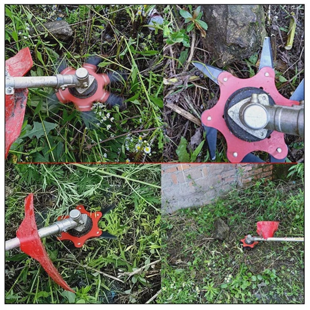 6 Blade Mata Pisau Mesin Potong Rumput Gendong Grass Trimmer Mata Bulat Bahan Baja Tahan Lama