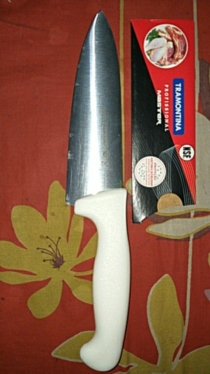 Pisau Dapur 6 Inchi Tramontina Chef Knife 24609/086 Putih Original Brazil Tajam