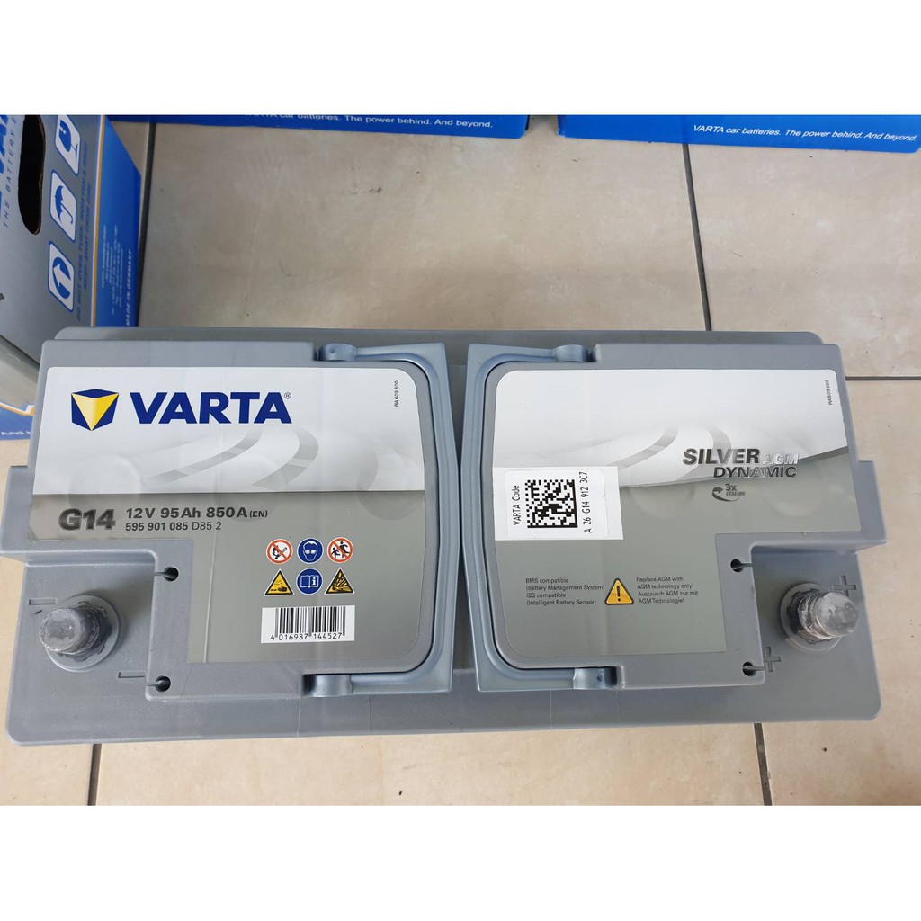 Aki Mobil Toyota Fortuner VRZ DIN 95 VARTA SILVER DYNAMIC 12V / 95Ah