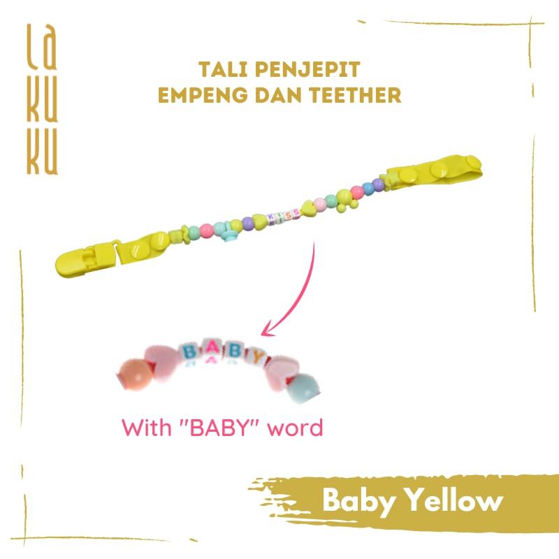 Lakuku - Tali Klip Clipper Pacifier Empeng Teether Pita Bayi