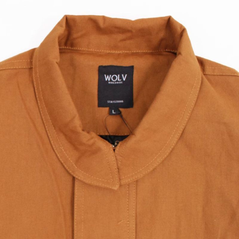 WOLV ORIGINAL FLIGHT JAKET ori jaket pria jaket warna mustard seri WFJ185