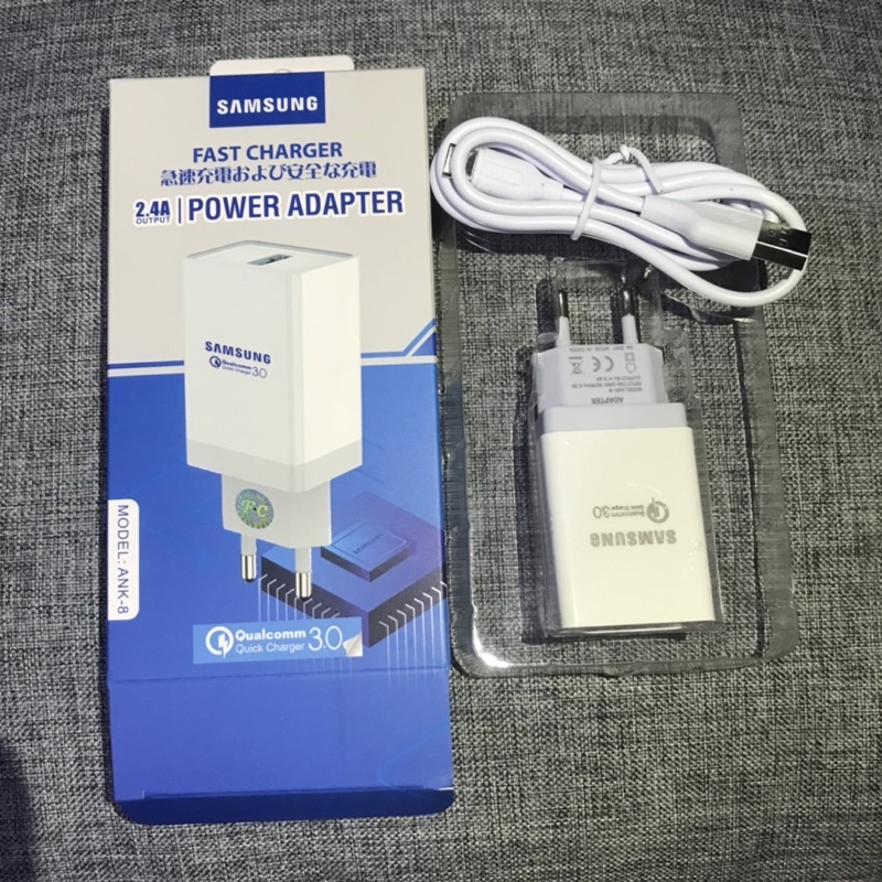 CHARGER ORIGINAL SAMSUNG Kabel Cas Micro USB/Type C Qualcomm Travel Charger