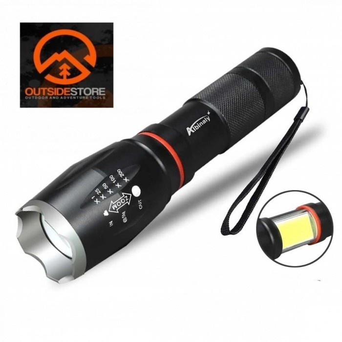 Paket Senter TaffLED Dengan Kotak Box Cree XML T6 8000 Lumens+Charger