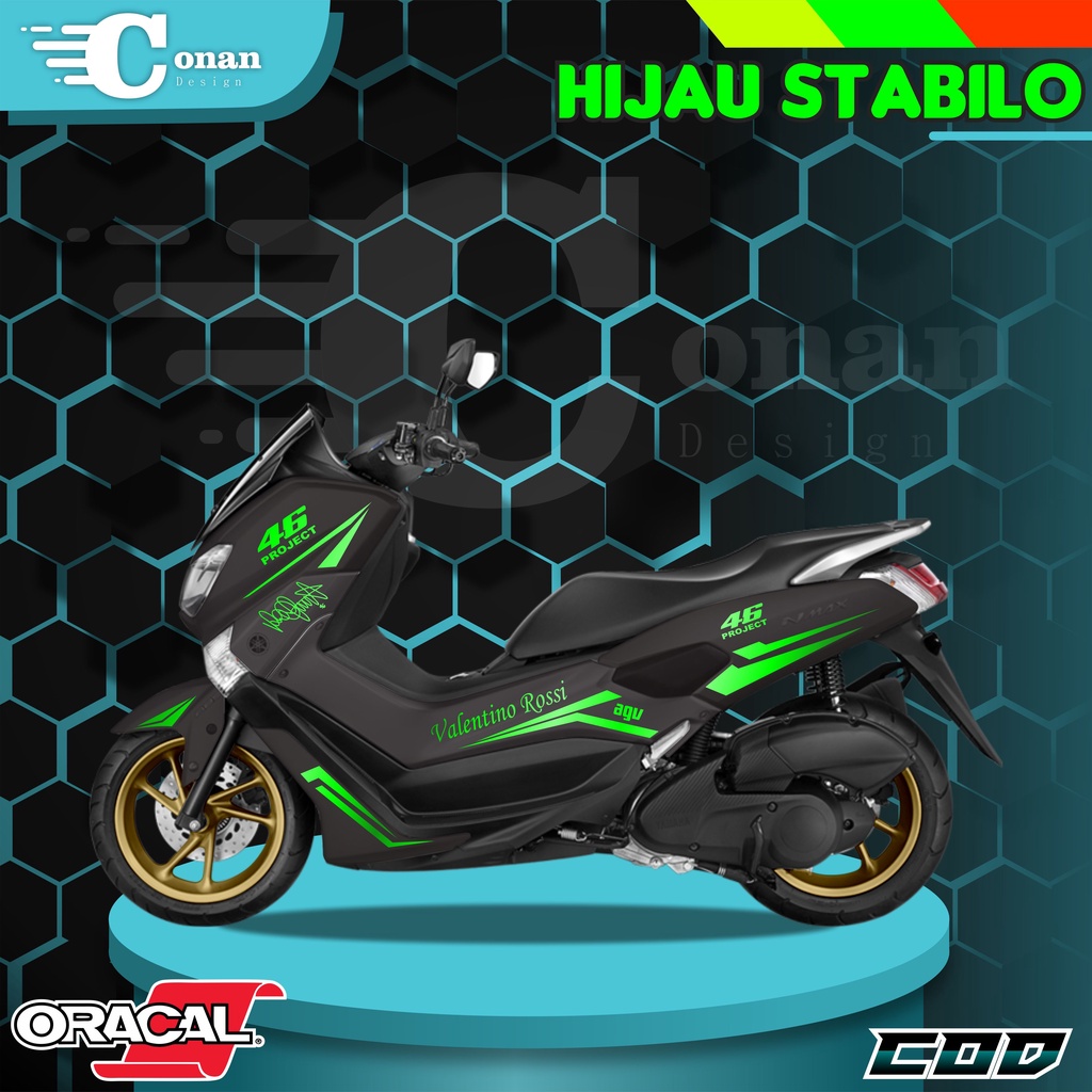 Aksesoris Motor Nmax Cutting Sticker Nmax Stiker Motor Nmax Striping Nmax 2019 All Nmax - NMxS01