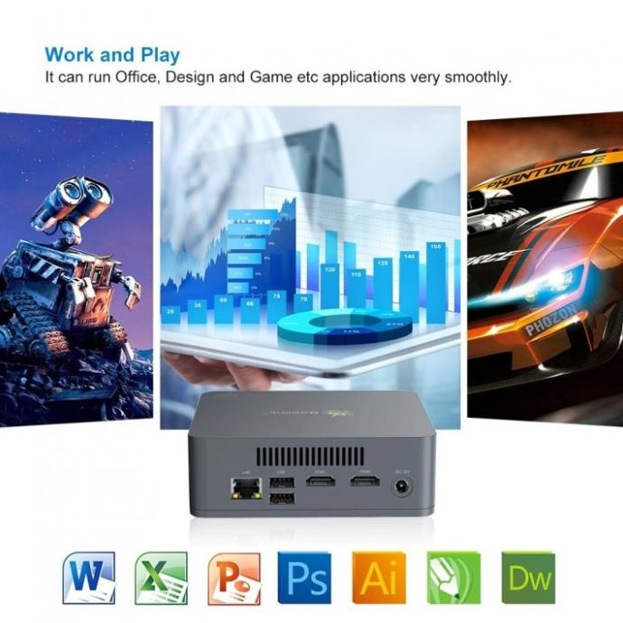 BEELINK U55 - Intel Broadwell i3-5005U RAM 8GB-512GB USB-C ary55 Juara