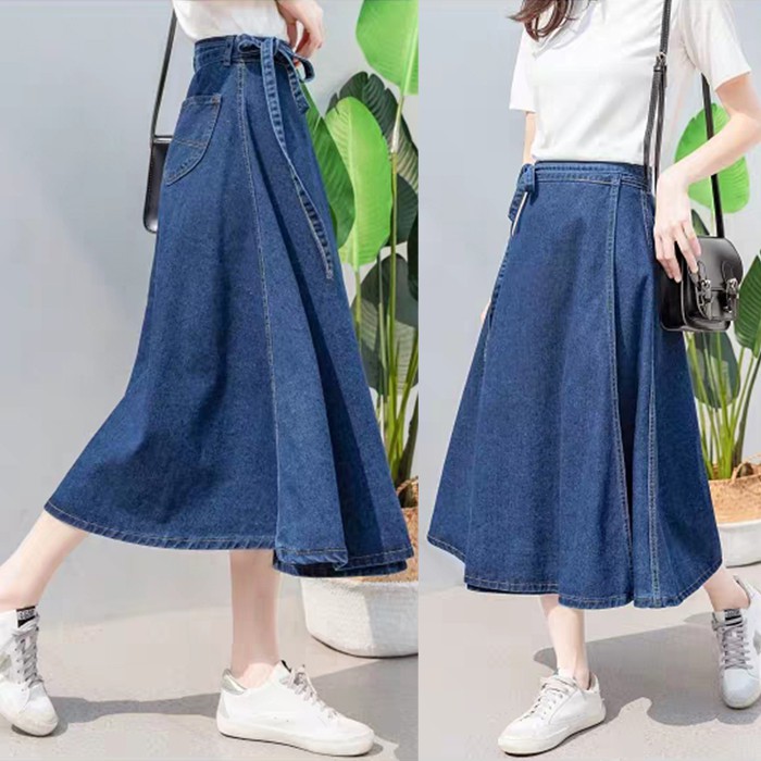 6208 Wrap Denim skirt