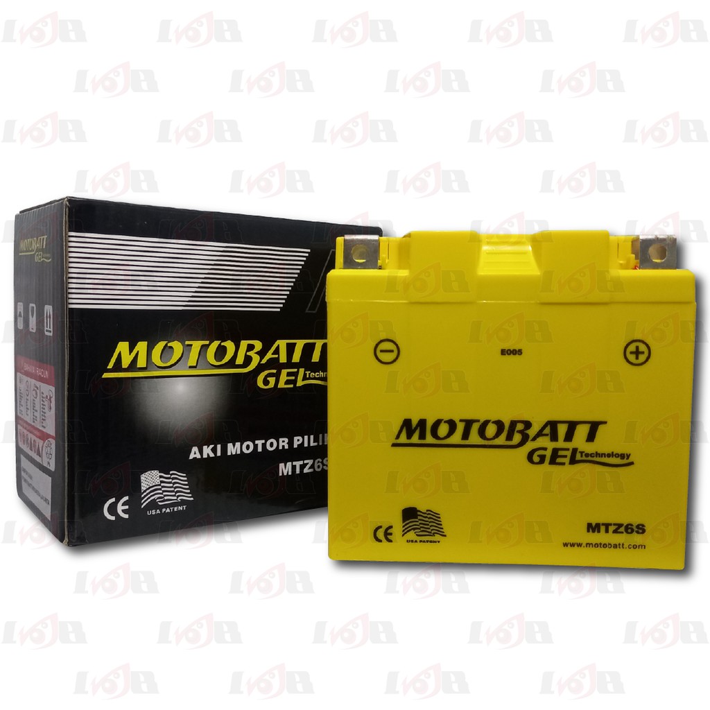 Accu Motobatt Gel MTZ6S GTZ6V YTZ7S 6Ah Nmax Vario 125 FU KLX CBR 150