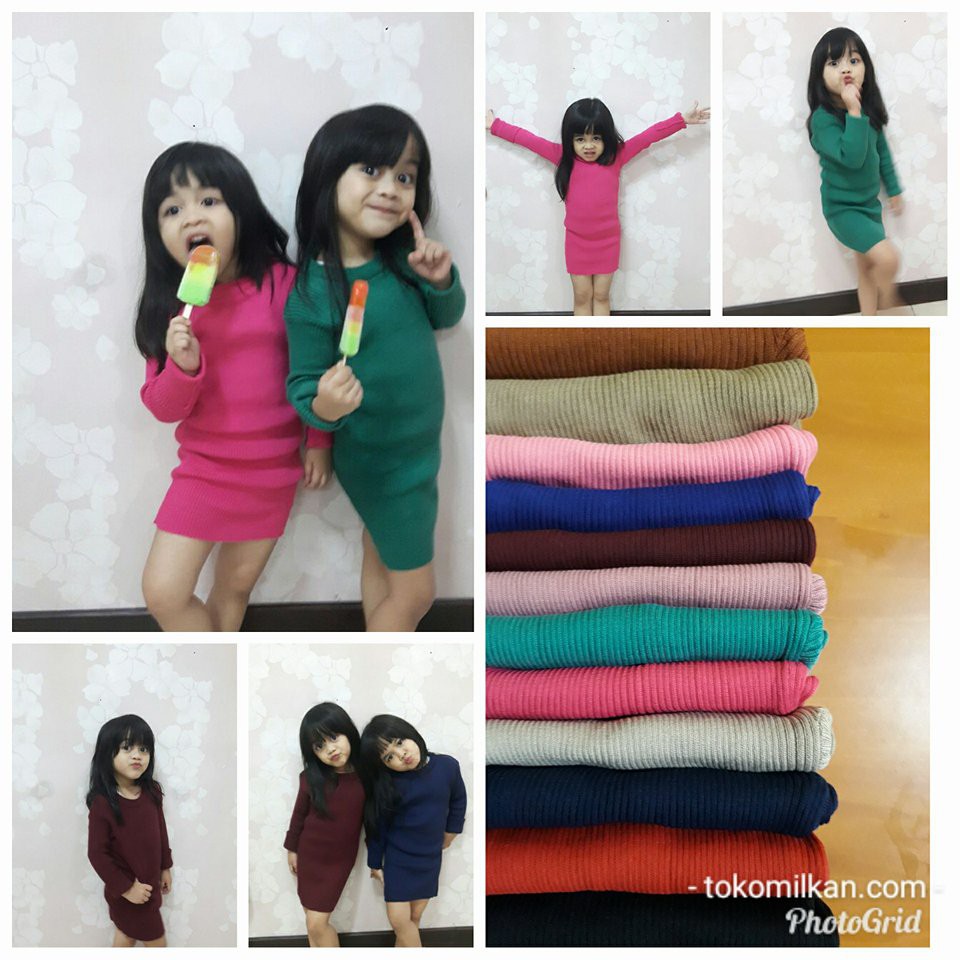 ZAHRA - Dress Anak Perempuan Rajut Tebal Adila Dress atau ZAHIRA dress