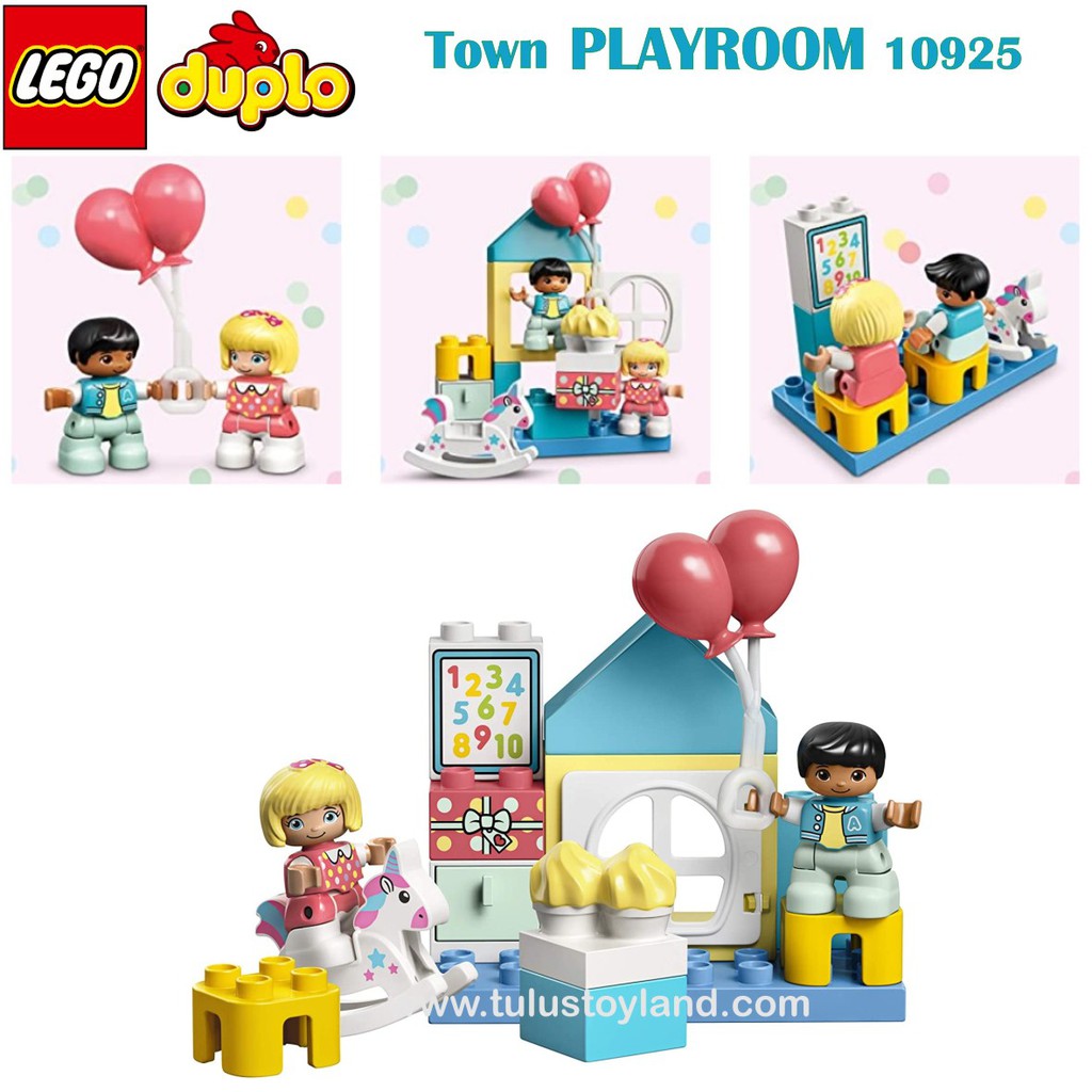 LEGO Original DUPLO Town Playroom 10925 Bedroom 10926 Pizza Stand 10927 ASLI Mainan Susun Balok