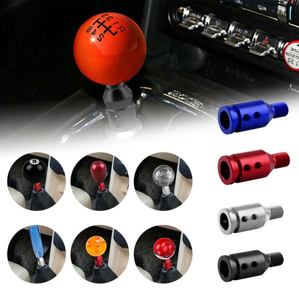 Lanfy Suku Cadang Interior Mobil 12.5 * 12 cm Shift Knob Aksesoris Pasang Konverter Ulir Sekrup