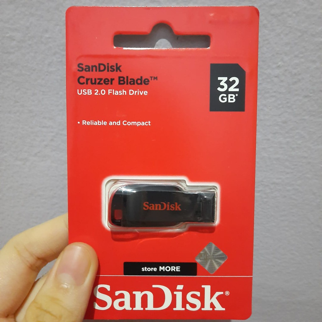 Sandisk Cruzer Blade USB 2.0 Flash Drive 8GB 16GB 32GB 64GB 128GB