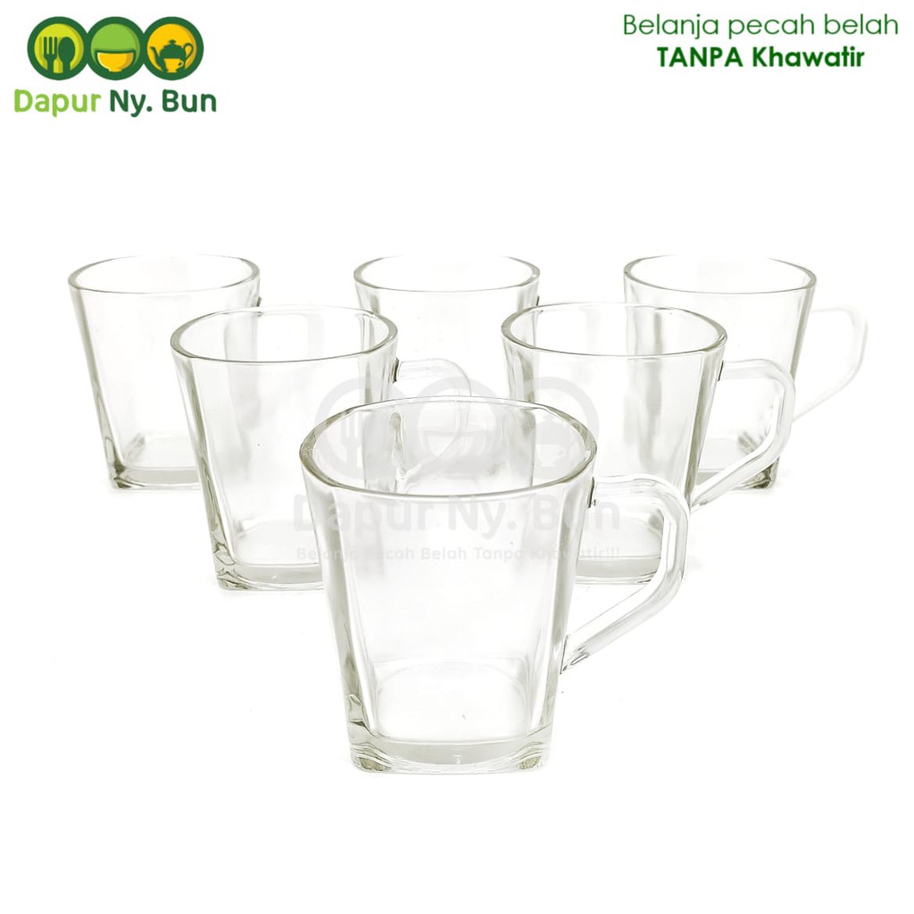 6 Pcs Gelas Kaca Benedict Volume 200ml Mug Kaca Shopee Indonesia