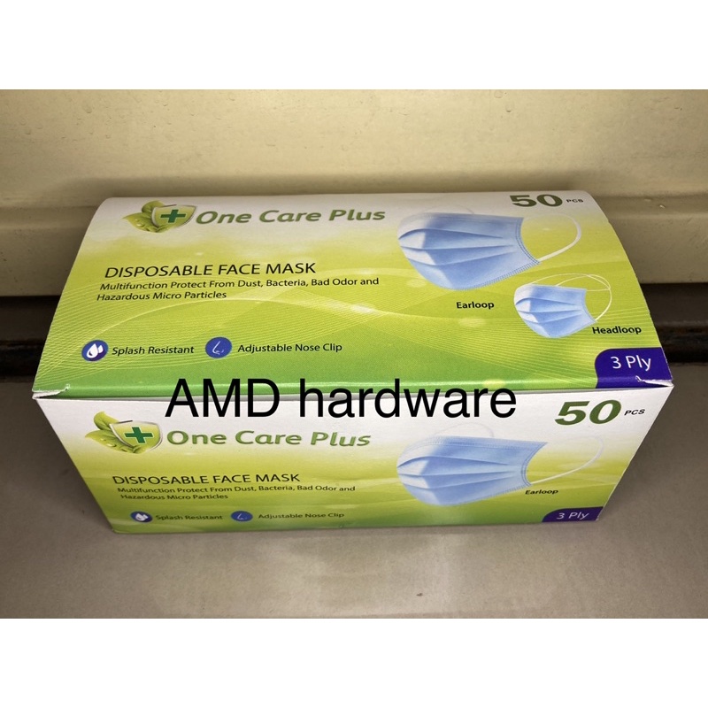Masker 3ply Non Medis Daily Protective ONE CARE PLUS Earloop Face Mask Ijin KEMENKES